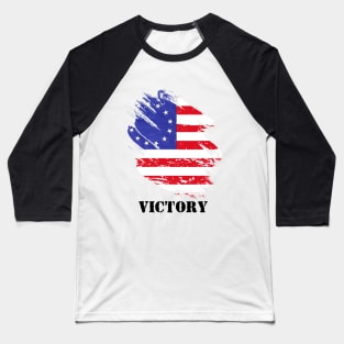 Betsy Ross Victory 1776 American Flag Baseball T-Shirt